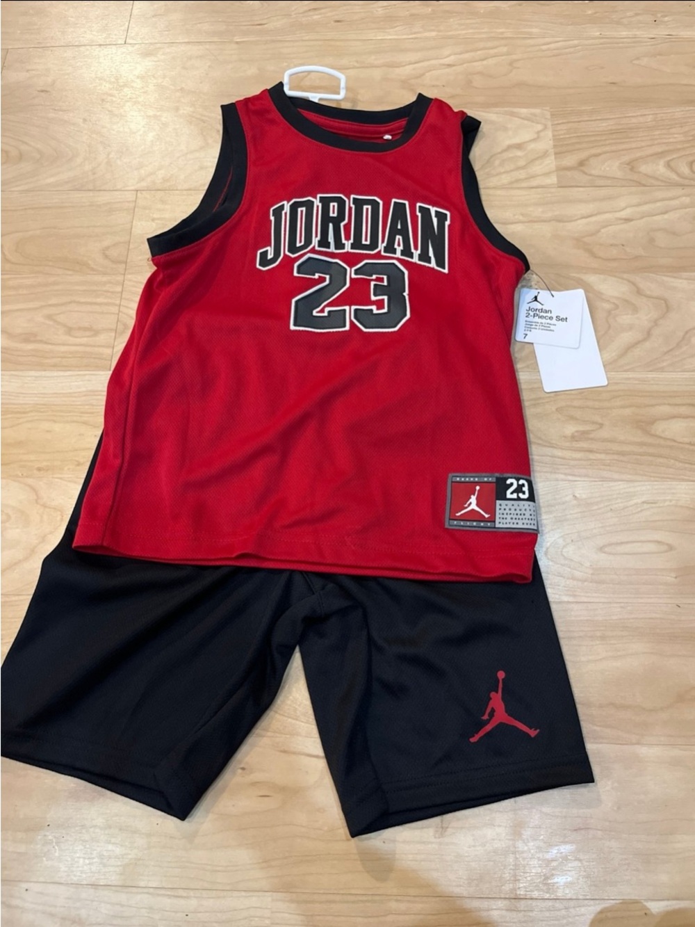Jordan Kids Red & Black 2-Piece Basketball Set